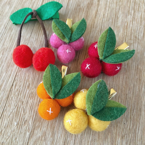 Cherry Berry Hairclips