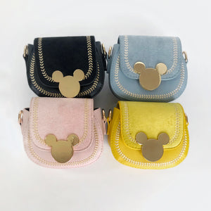 Sueded Mouse Ear Purse