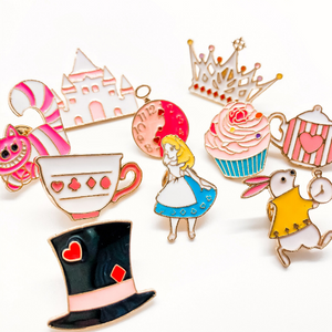 Wonderland Enamel Pins