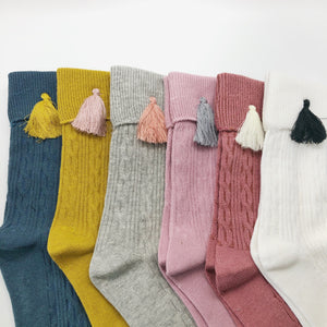 Tassel Knee High Socks